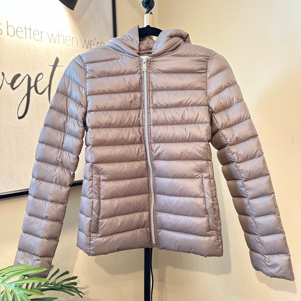 MANGO Puffer Tan XS Size Jacket